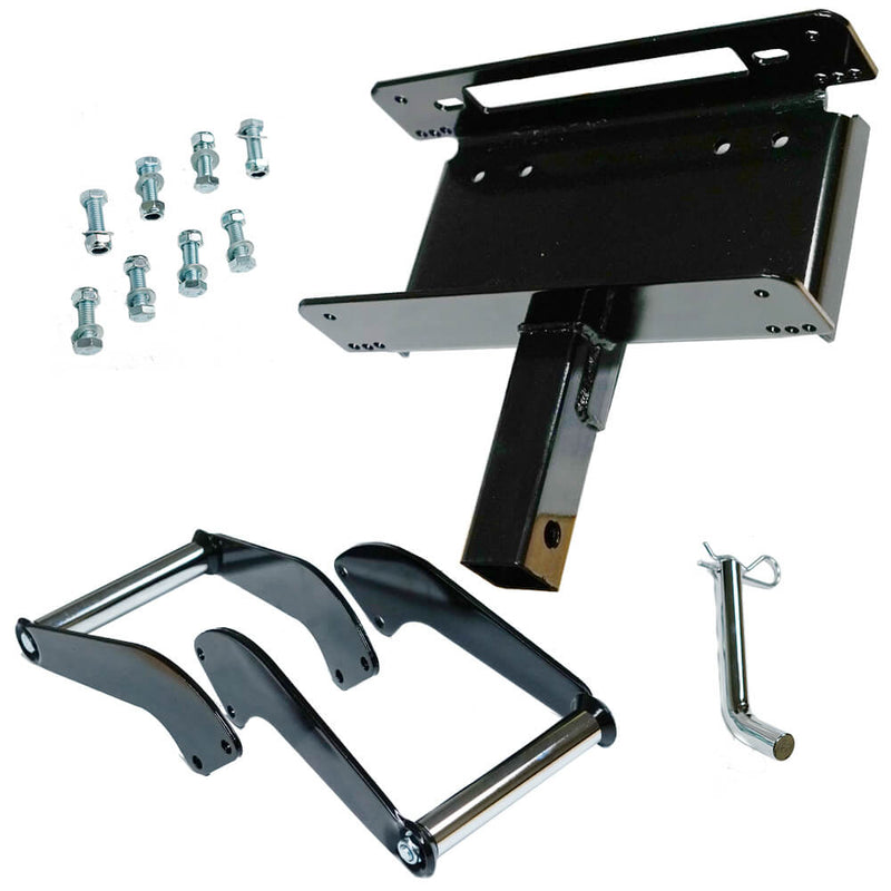 4WD Winch Cradle Mount Plate Bull Bar Steel 4WD ATV Jeep Truck Trailer Mounting - Sale Now