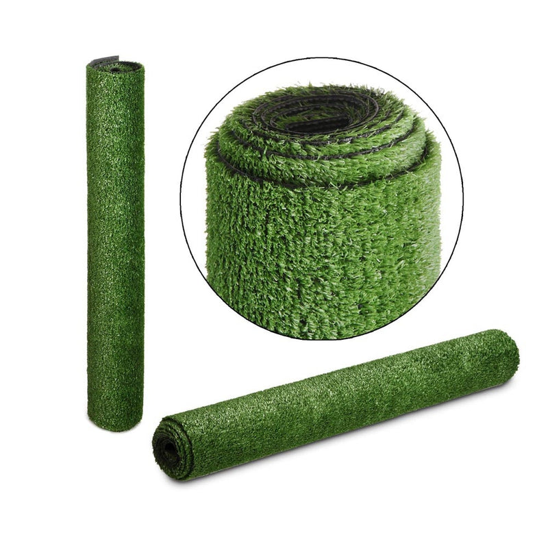 Primeturf Synthetic 10mm  0.95mx10m 9.5sqm Artificial Grass Fake Turf Olive Plants Plastic Lawn - Sale Now
