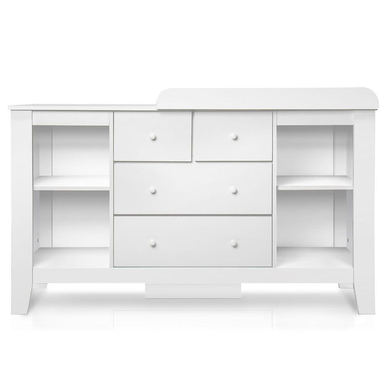 Keezi  Change Table with Drawers - White - Sale Now