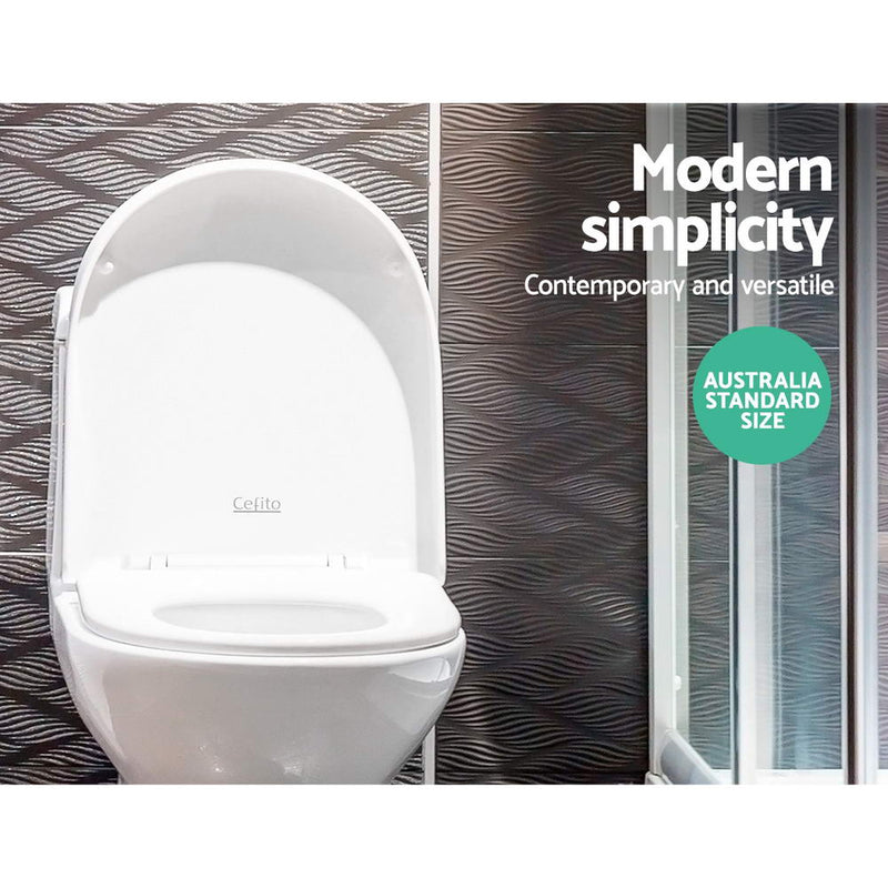 Cefito Soft-close Toilet Seat Cover U Shape Universal Fitting Bathroom Accessory - Sale Now