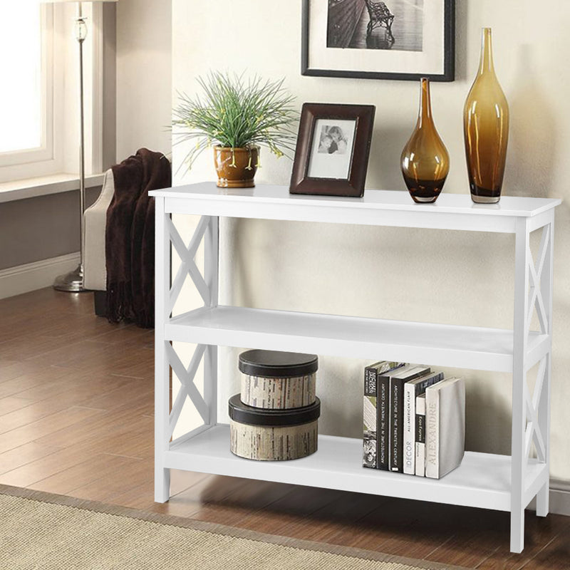 Artiss Wooden Storage Console Table - White - Sale Now