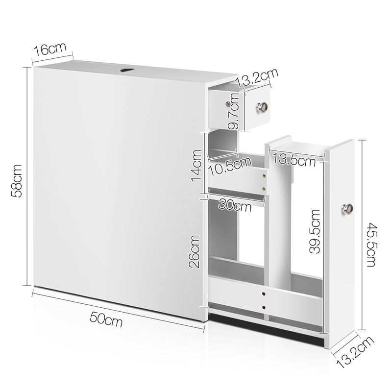 Bathroom Storage Cabinet White - Sale Now