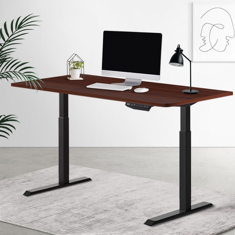 Artiss Standing Desk Sit Stand Motorised Electric Frame Computer Laptop Table 120cm Dual Motor - Sale Now