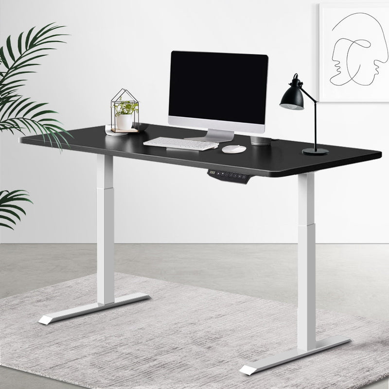 Artiss Standing Desk Sit Stand Table Riser Motorised Electric Laptop Computer Desks Dual Motor 120cm - Sale Now