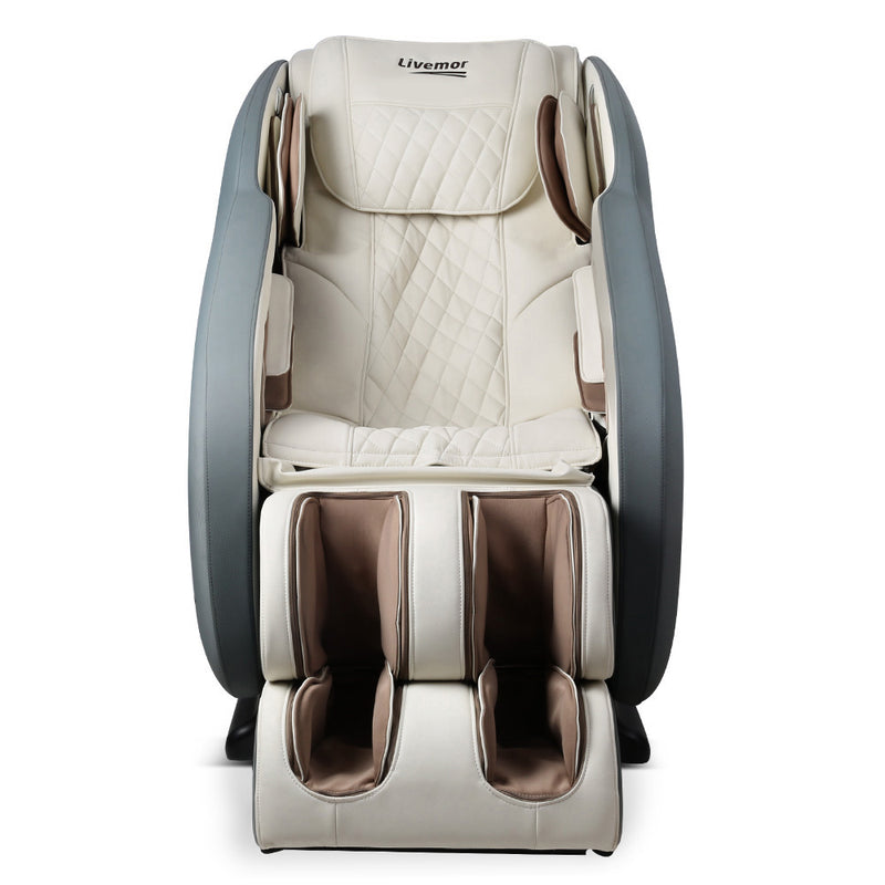 Livemor Electric Massage Chair Recliner SL Track Shiatsu Heat Back Massager - Sale Now