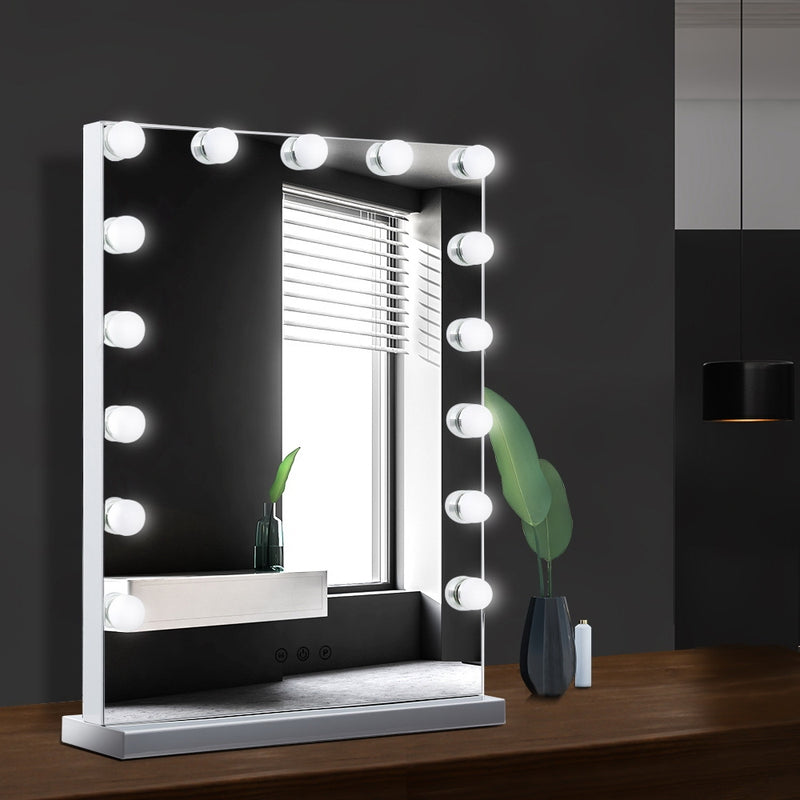 Embellir Hollywood Makeup Mirror With Light 15 LED Bulbs Lighted Frameless - Sale Now