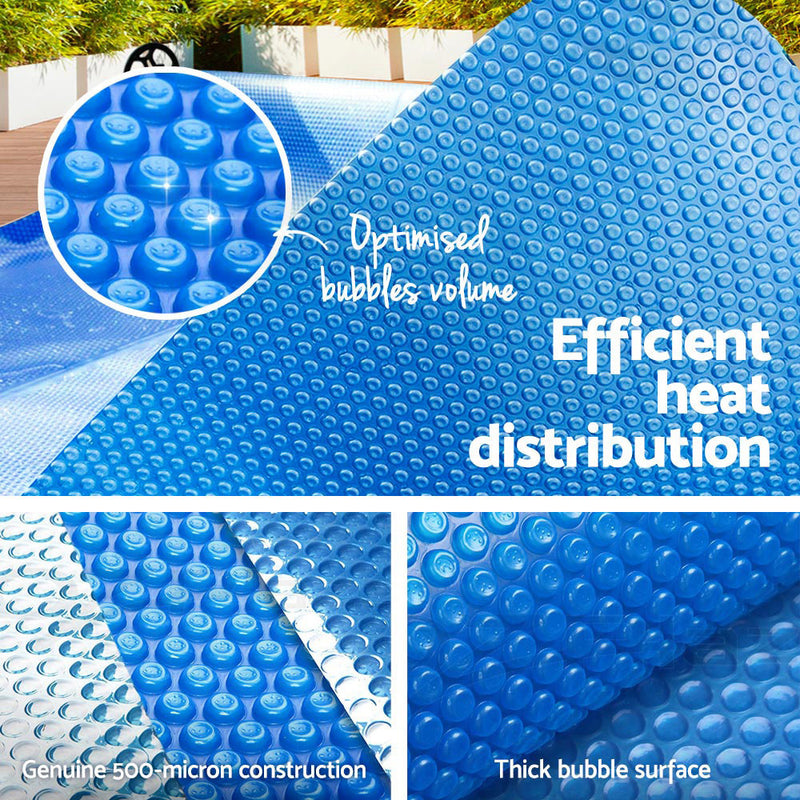 Aquabuddy 9.5X5M Solar Swimming Pool Cover 500 Micron Isothermal Blanket - Sale Now