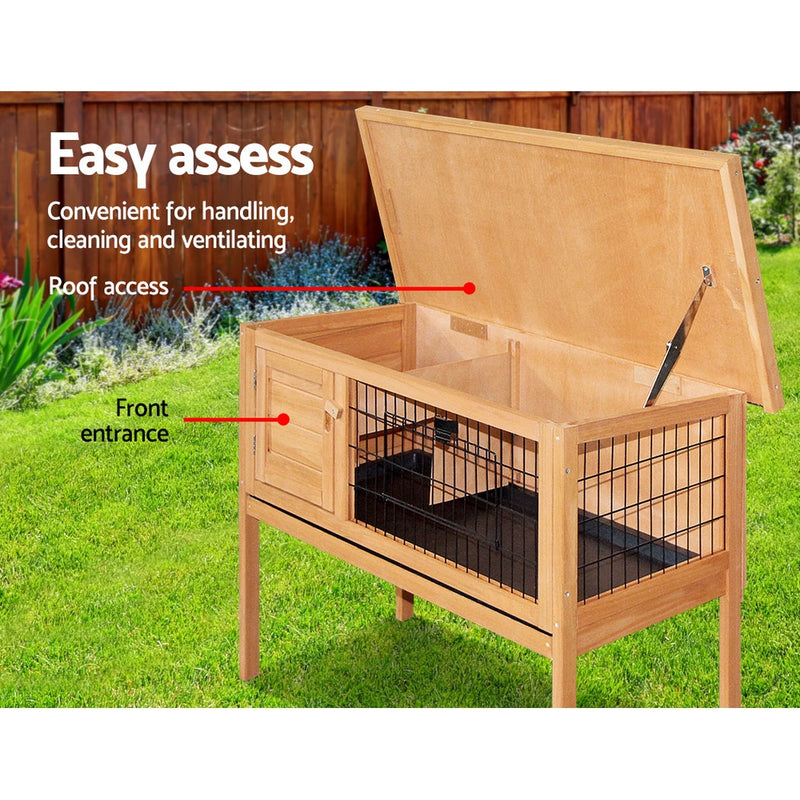 i.Pet 70cm Tall Wooden Pet Coop with Slide out Tray - Sale Now
