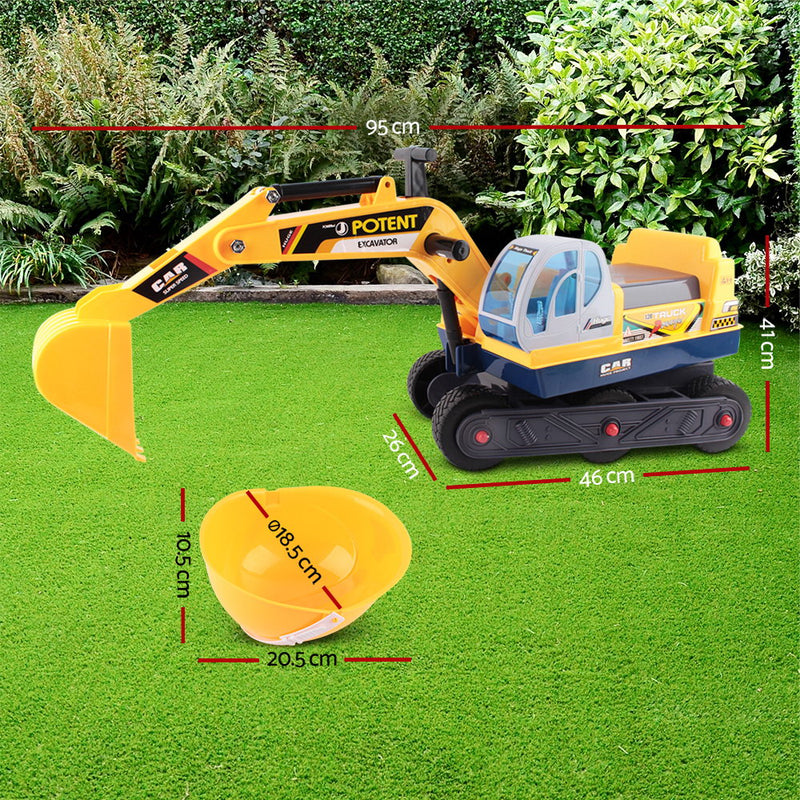 Keezi Kids Ride On Excavator - Yellow - Sale Now