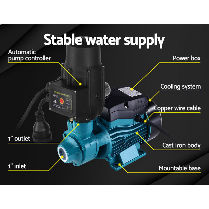 Auto Peripheral Water Pump Electric Clean Garden Farm Rain Tank Irrigation QB60 - Sale Now
