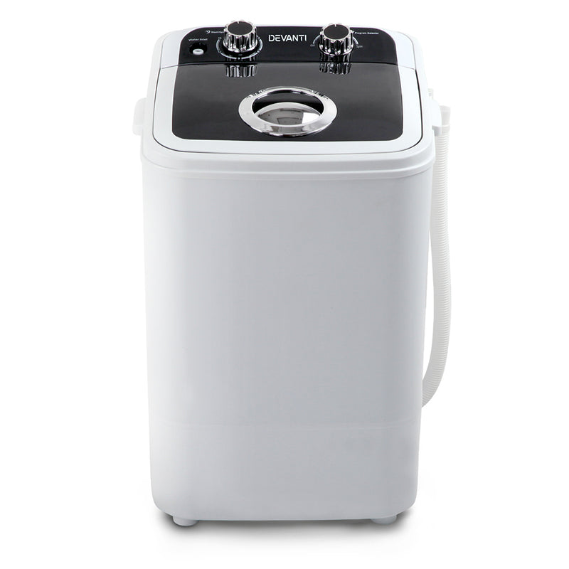 Devanti 4.6KG Mini Portable Washing Machine - Black - Sale Now