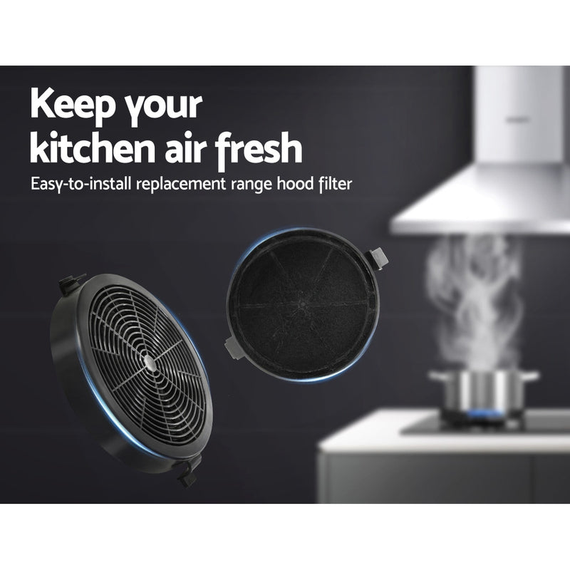 Devanti Pyramid Range Hood Rangehood Carbon Charcoal Filters Replacement For Ductless Ventless - Sale Now