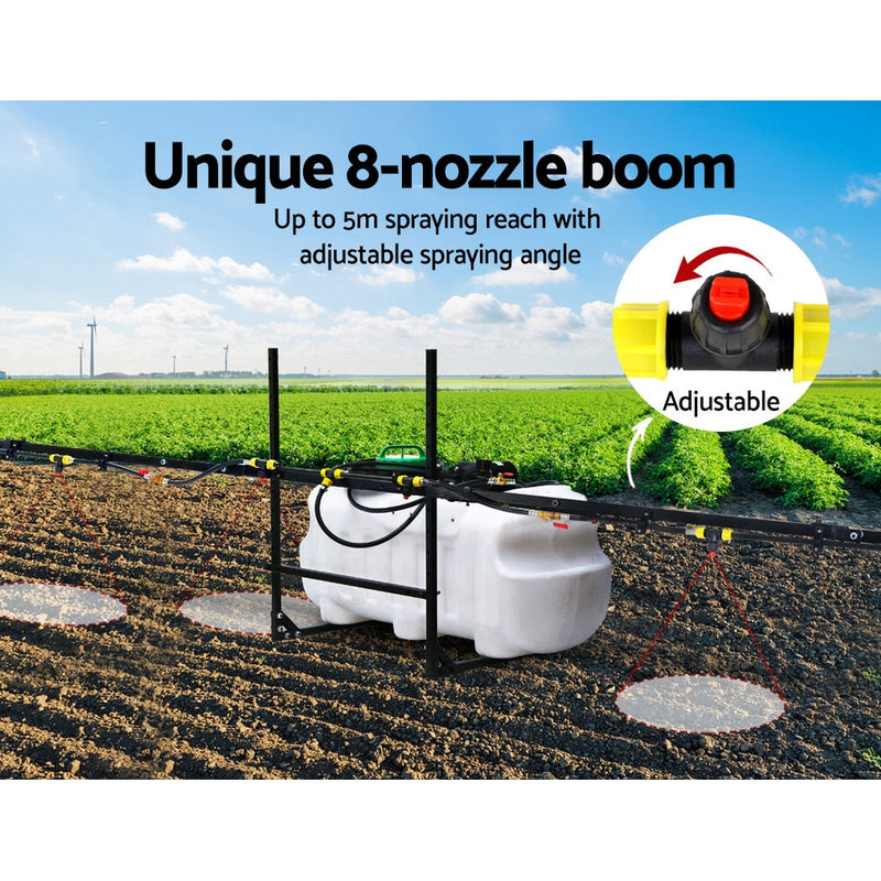 Giantz Weed Sprayer 5M Boom Spot Spray Tank ATV Trailer Tractor 100L - Sale Now