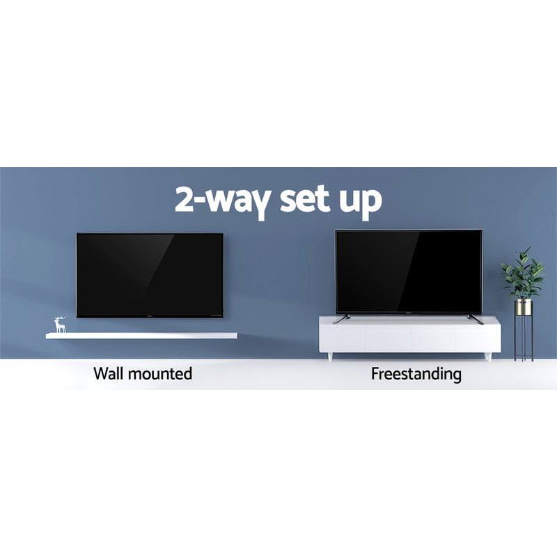 Devanti LED Smart TV 65" Inch 4K UHD HDR LCD TV Slim Thin Screen Netflix YouTube - Sale Now