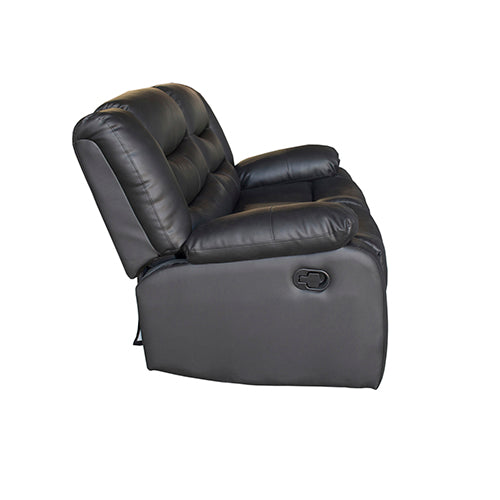 Fantasy Recliner Pu Leather 2R Black - Sale Now
