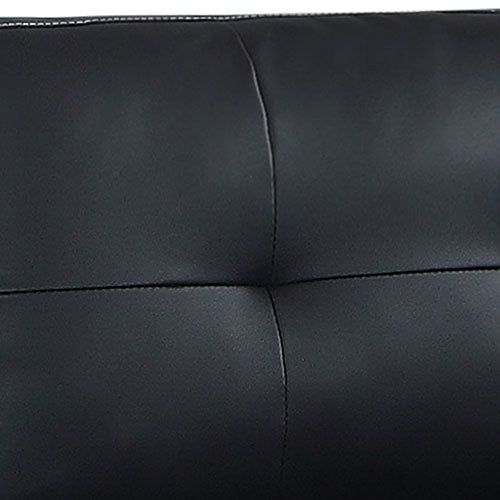Nikki Sofa Black Colour 2 Seater PU Leather - Sale Now