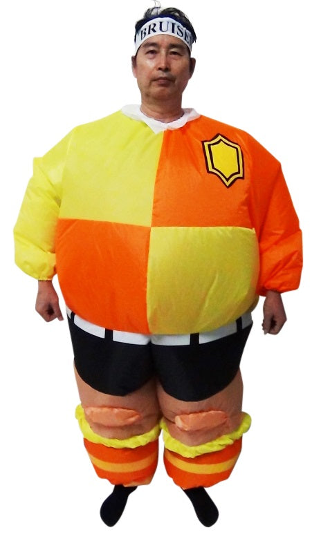 FOOTBALL Fancy Dress Inflatable Suit -Fan Operated Costume - Sale Now