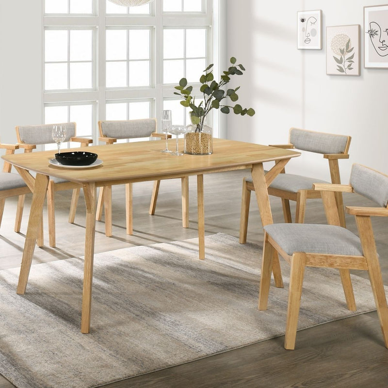 1.5m 6 seaters OVAL dining table : colour -Natural - Sale Now