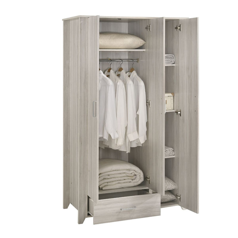 Large 3 Door Wardrobe Bedroom Storage Cabinet Closet - Sale Now