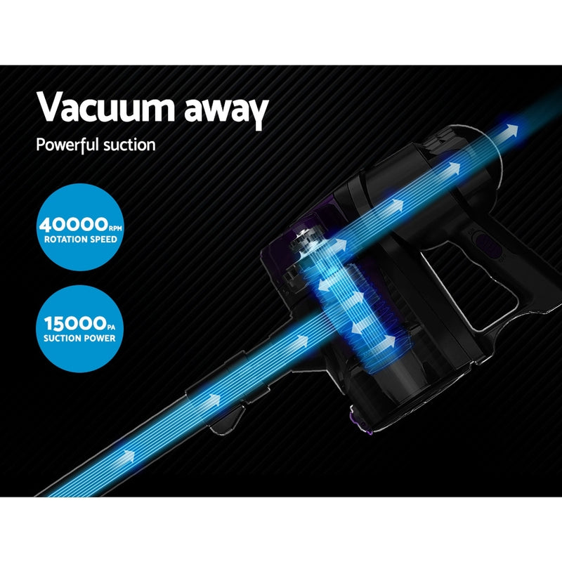 Devanti Corded Handheld Bagless Vacuum Cleaner - Purple and Silver - Sale Now