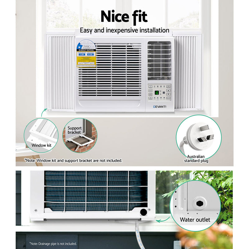 Devanti 1.6kW Window Air Conditioner - Sale Now