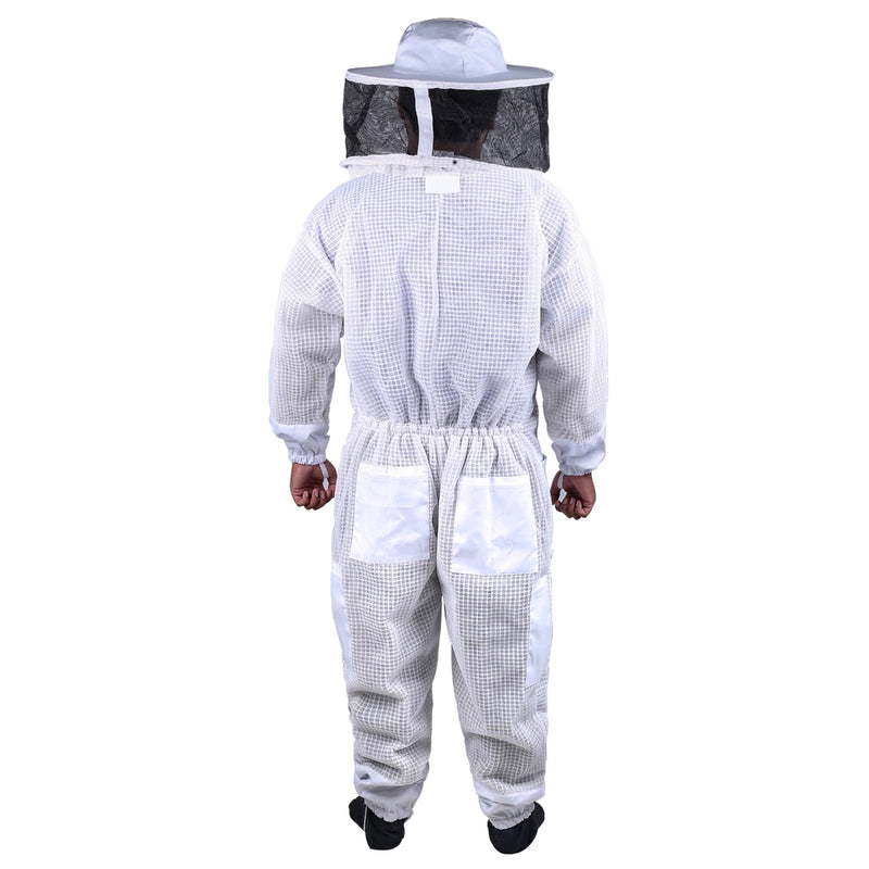 Beekeeping Bee Full Suit 3 Layer Mesh Ultra Cool Ventilated Round Head Beekeeping Protective Gear SIZE M - Sale Now