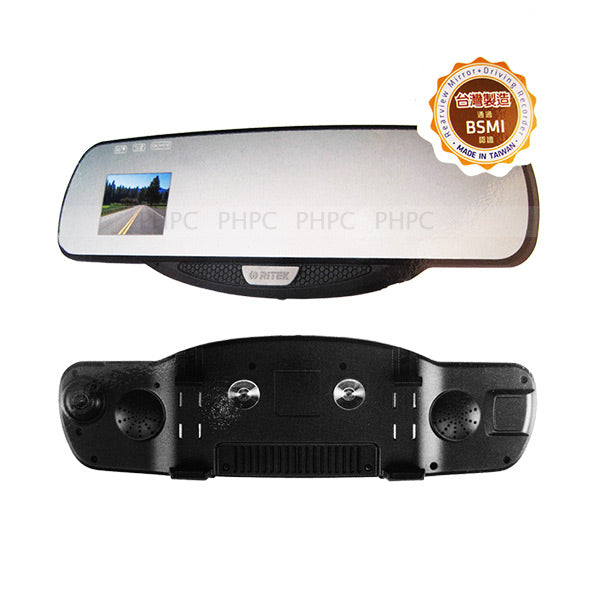 Ritek Full HD 1080 CRMT 01 Rearview Mirror + Driving Recorder - Sale Now
