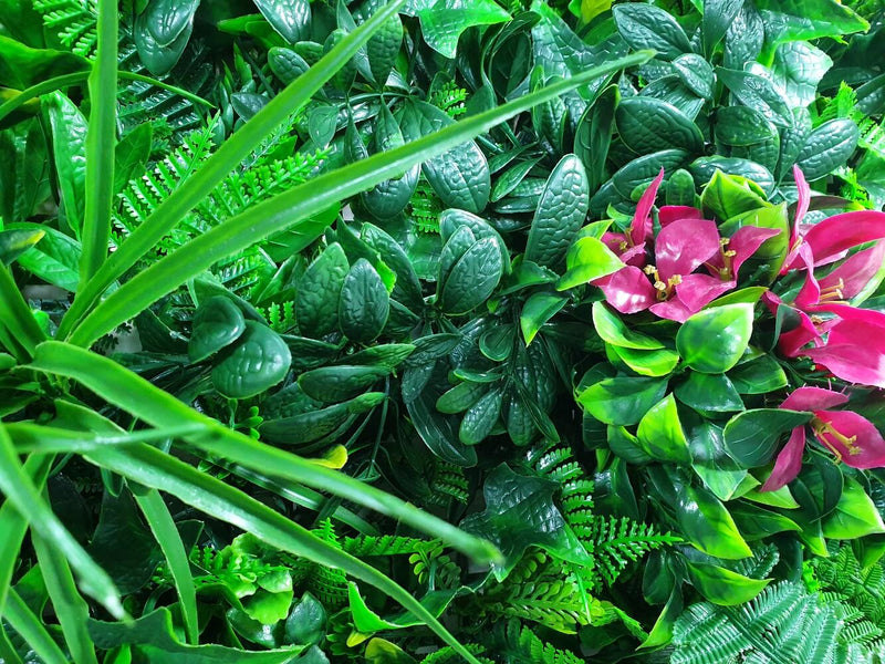 Elegant Red Rose Vertical Garden / Green Wall UV Resistant Sample - Sale Now