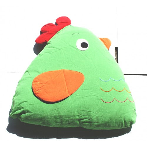 Chick Cuddling Cushion(15x18x35 Cm) Green
