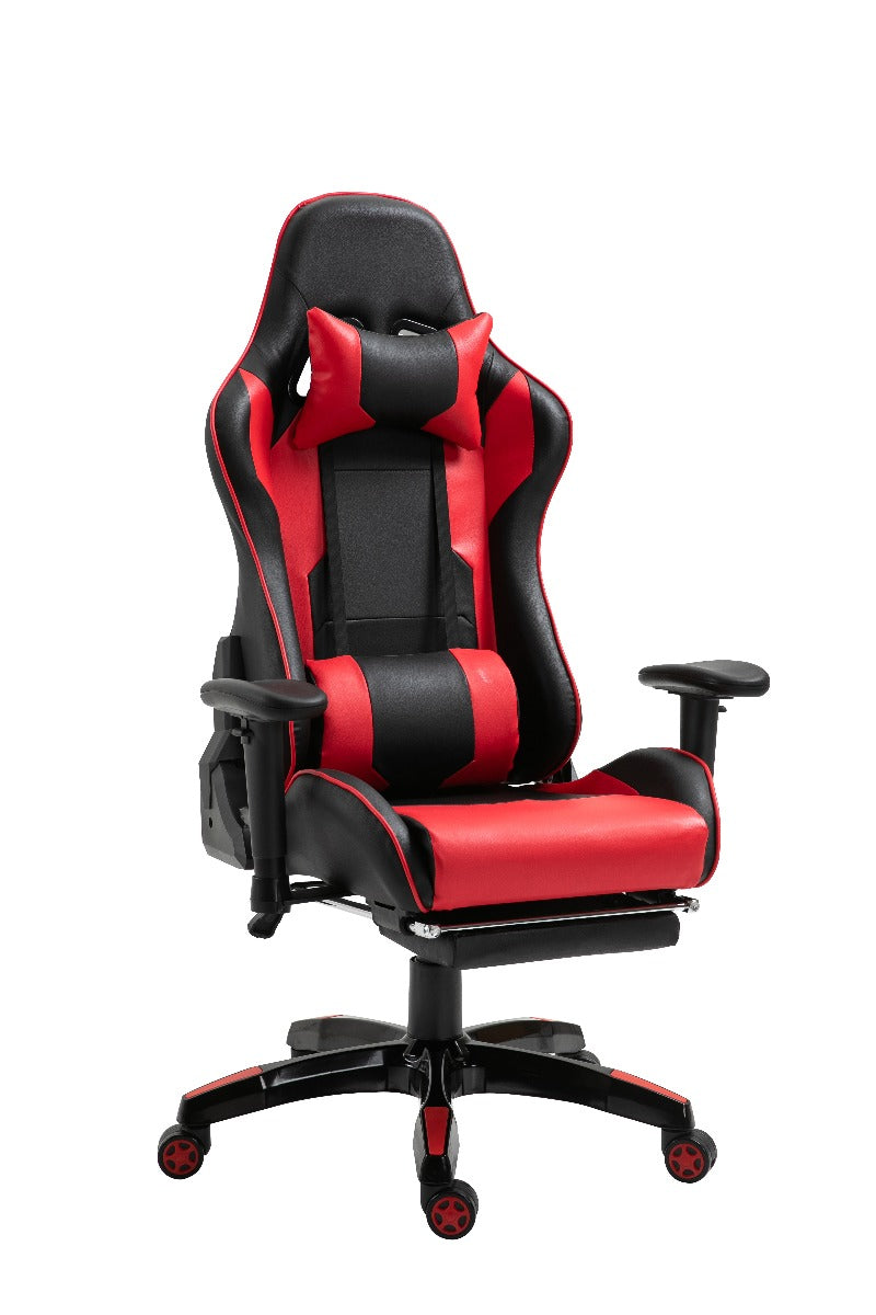 Gaming Chair Office Chair Computer PU Executive Recliner Back Footrest Armrest - Sale Now