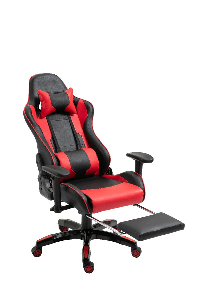 Gaming Chair Office Chair Computer PU Executive Recliner Back Footrest Armrest - Sale Now