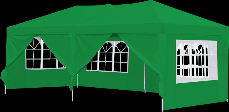 3x6m Gazebo Outdoor Marquee Tent Canopy Green - Sale Now