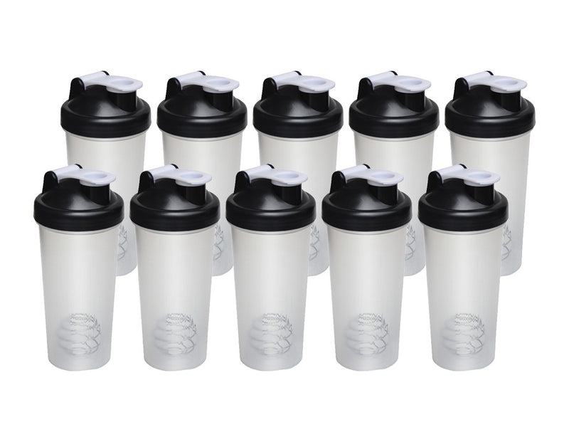 10x Shaker Bottles Protein Mixer Gym Sports Drink - Sale Now