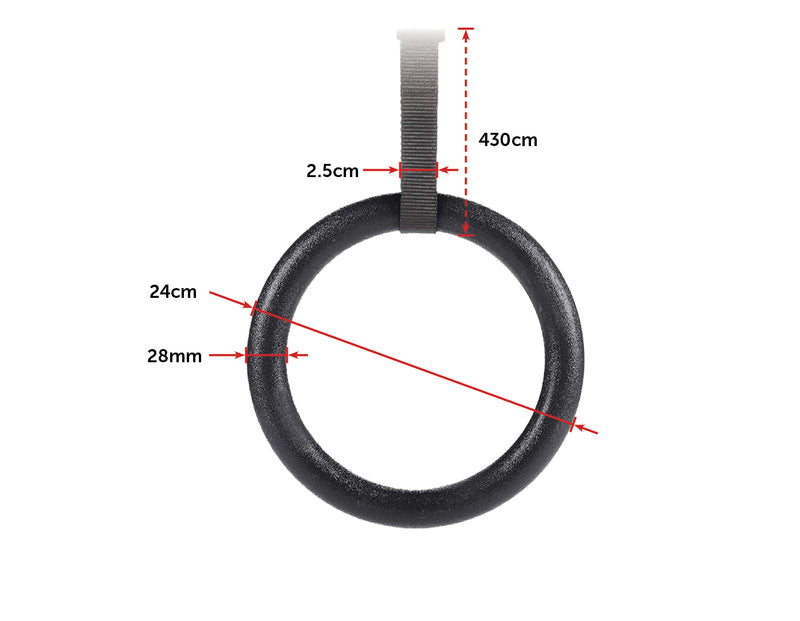 Gym Rings Hoop Gymnastic Exercise Training Fit - Sale Now