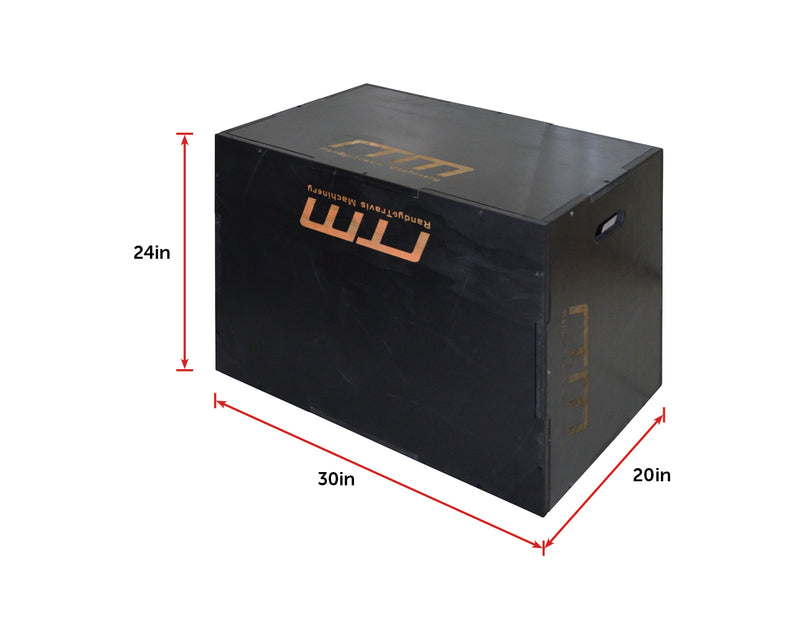 3 IN 1 Black Wood Plyo Games Plyometric Jump Box - Sale Now