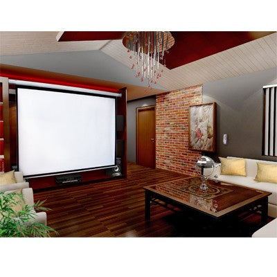 100" Electric Motorised Projector Screen TV +Remote - Sale Now