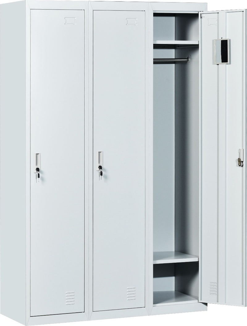 Three-Door Side by Side Office Gym Shed Storage Locker - Sale Now