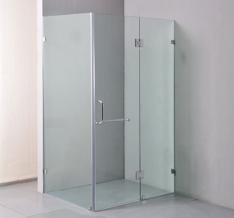 1200 x 900mm Frameless 10mm Glass Shower Screen By Della Francesca - Sale Now