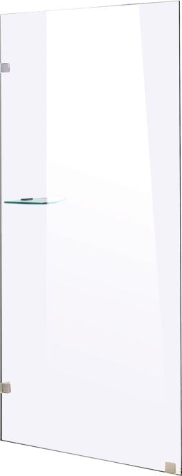 800 x 2100mm Frameless 10mm Safety Glass Shower Screen - Sale Now