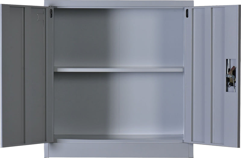Two-Door Shelf Office Gym Filing Storage Locker Cabinet Safe - Sale Now