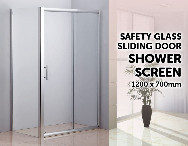 1200 X 700 Sliding Door Safety Glass Shower Screen By Della Francesca