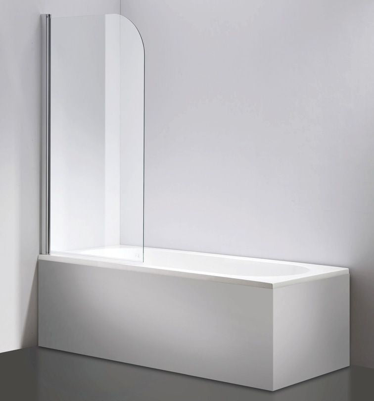 180&deg; Pivot Door 6mm Safety Glass Bath Shower Screen 800x1400mm By Della Francesca