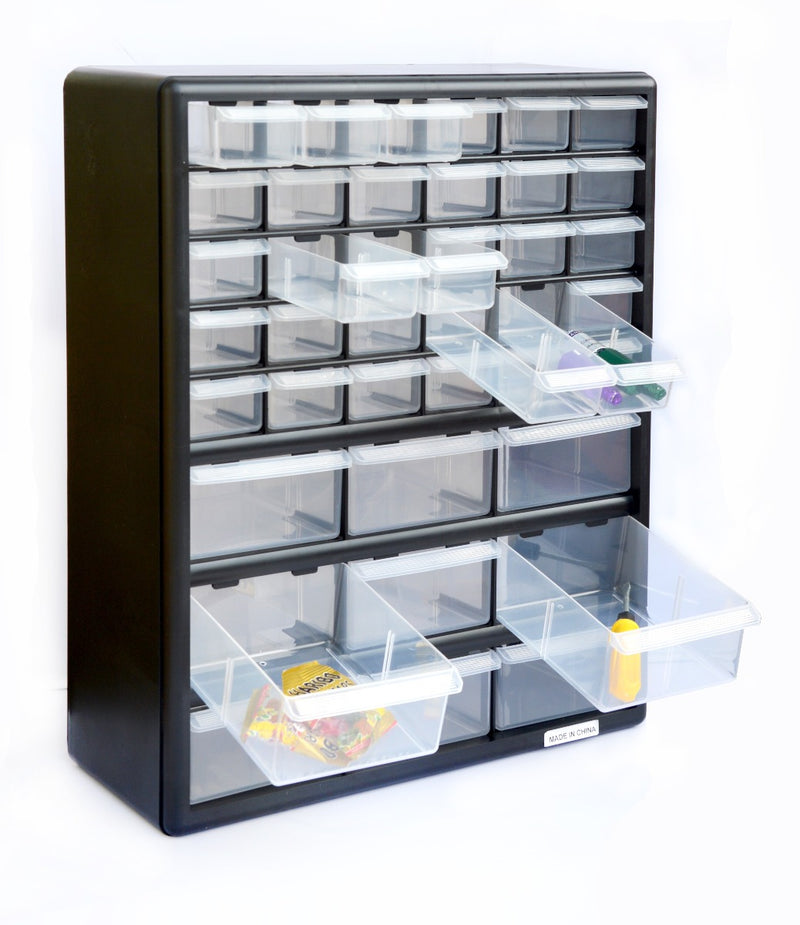 Storage Cabinet Drawers 39 Plastic Tool Box Containers Organiser Cupboard - Sale Now