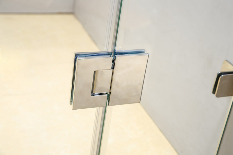 1000 x 1000mm Frameless 10mm Glass Shower Screen By Della Francesca - Sale Now