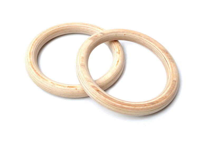 Wooden Gymnastic Rings Olympic Gym Strength Training - Sale Now