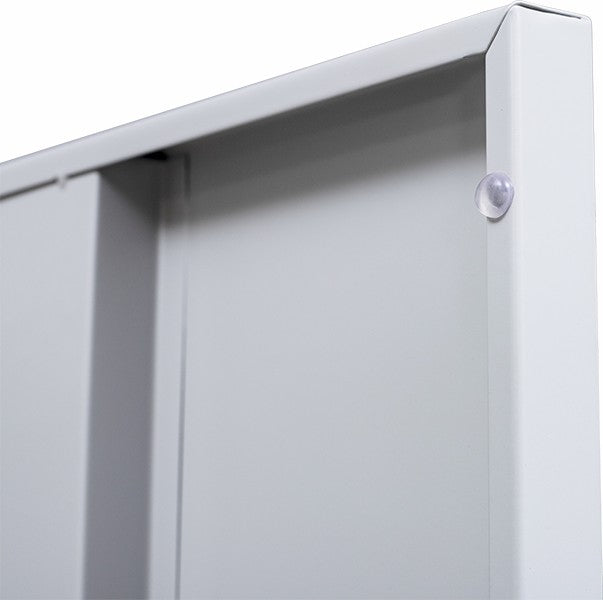Standard Lock 2-Door Vertical Locker for Office Gym Shed School Home Storage Grey - Sale Now