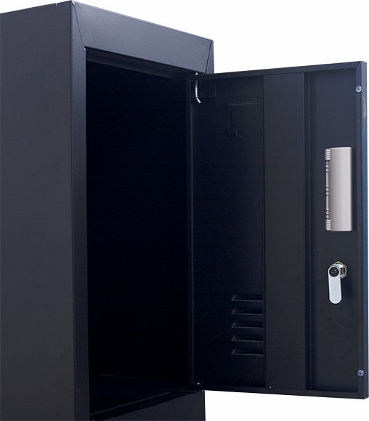 Standard Lock 6-Door Locker for Office Gym Shed School Home Storage Black - Sale Now