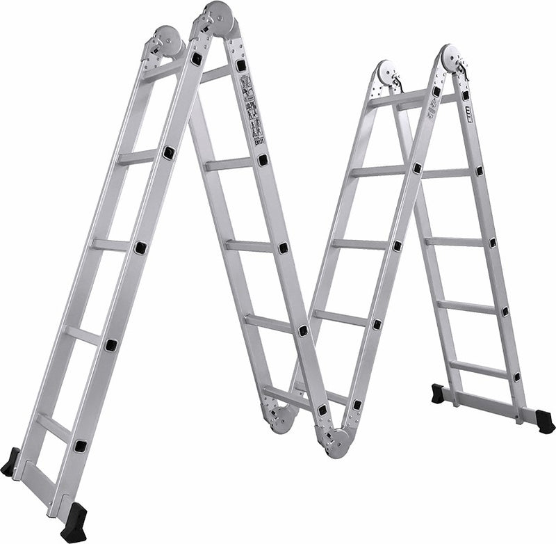 5.8m Multipurpose Ladder Aluminium Extension Folding Adjustable Step - Sale Now