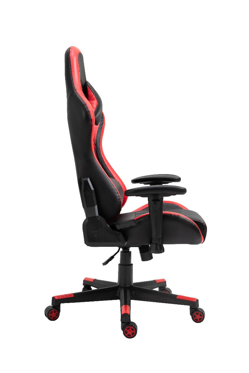 Gaming Chair Office Chair Computer PU Executive Racing Recliner Backrest Armrest Red - Sale Now