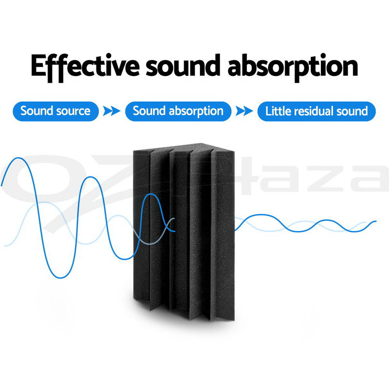20pcs Studio Acoustic Foam Sound Absorption Proofing Panels Corner DIY - Sale Now